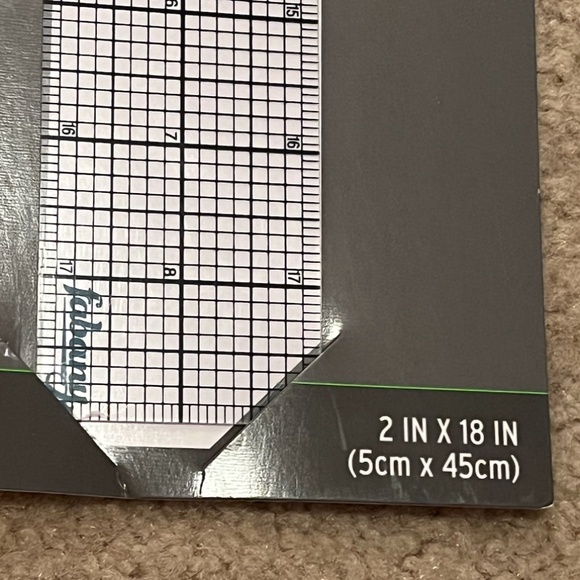 NEW See Through Sewing Grid Ruler by Fabany 2" x 18" - Picture 6 of 8